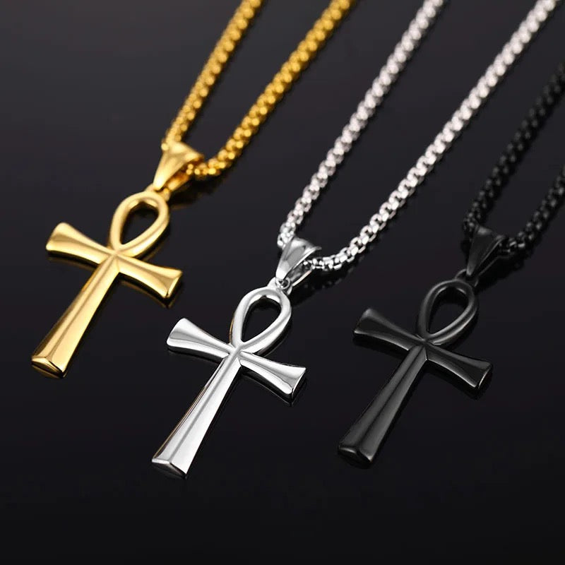 Stainless Steel Ankh Necklace