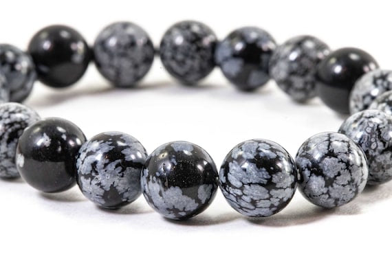 Snowflake Obsidian Bracelets