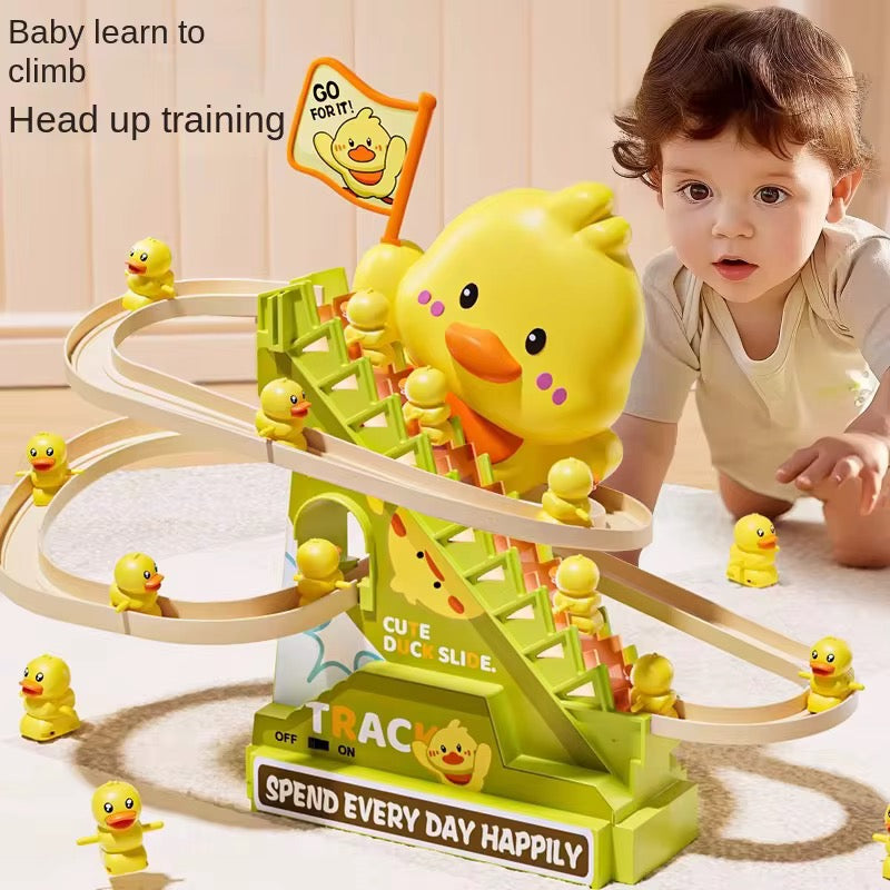 Children’s Electronic Duck Climbing Stairs Toy (Head-Up Training) Ct 6