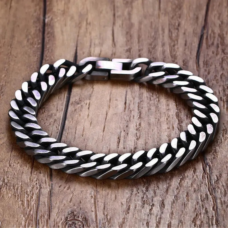 High Quality Thick Stainless Steel Cuban Bracelets (10mm)