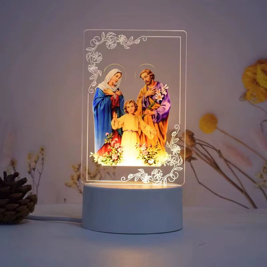 Christian 3D Acrylic USB Night Lamp