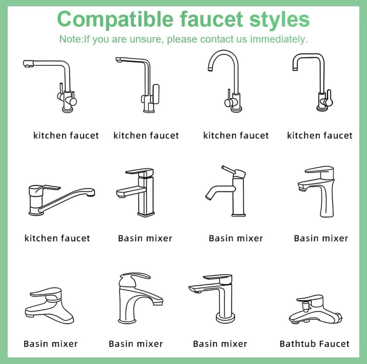 360° Stainless Steel Faucet Extender and Aerator with 2 Spray Modes