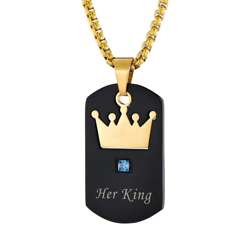 “Her King” Dog Tags- Gift for Men