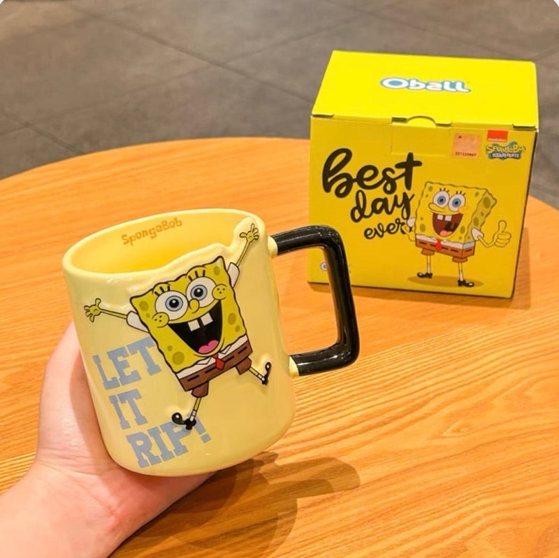 Official Branded SpongeBob Ceramic Mugs (500ml)