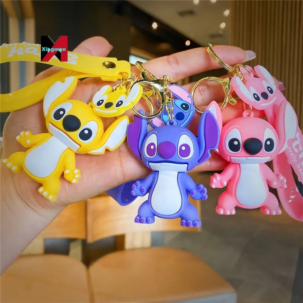 Stitch & Angel Adorable keychains