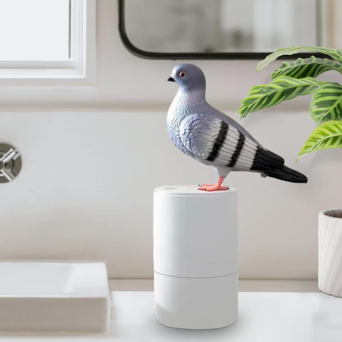 Multipurpose Pigeon Poop Automatic Dispenser for Soap / Hand Sanitizer/ Shampoo Etc.
