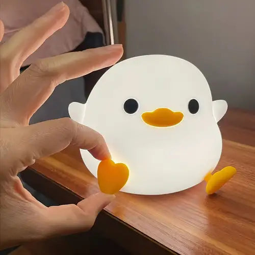 Adorable Squishy Silicone Animal Night Light (Baby Duck)