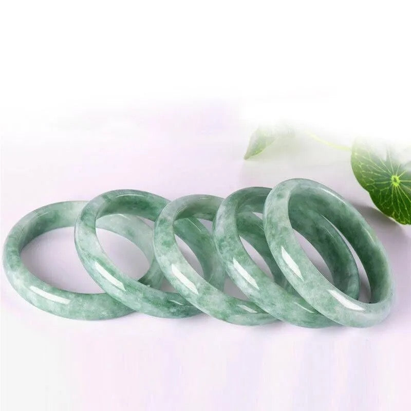 Light Green Solid Jade Bangles