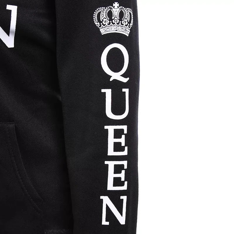 King and Queen Matching Couples Hoodies 1pc