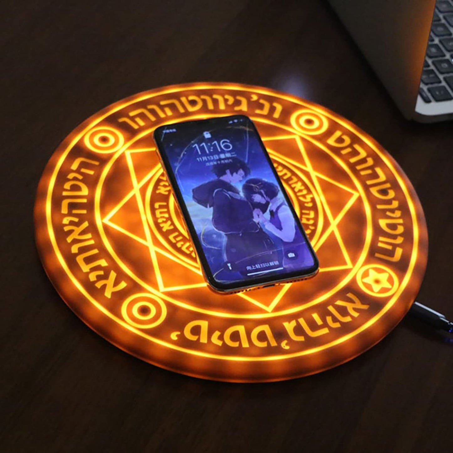 Doctor Strange Magic Array Wireless Charger Pad,10w Qi Fast Slim Wireless Charging Pad