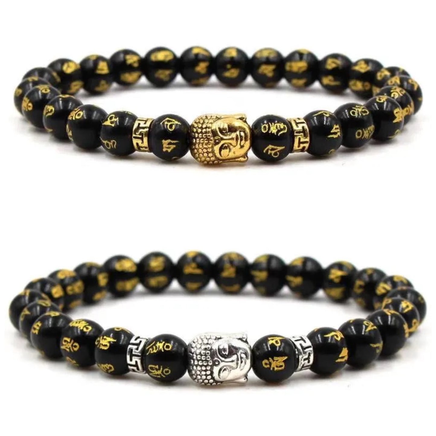 Buddha Feng Shui Mantra Bracelet (8MM)