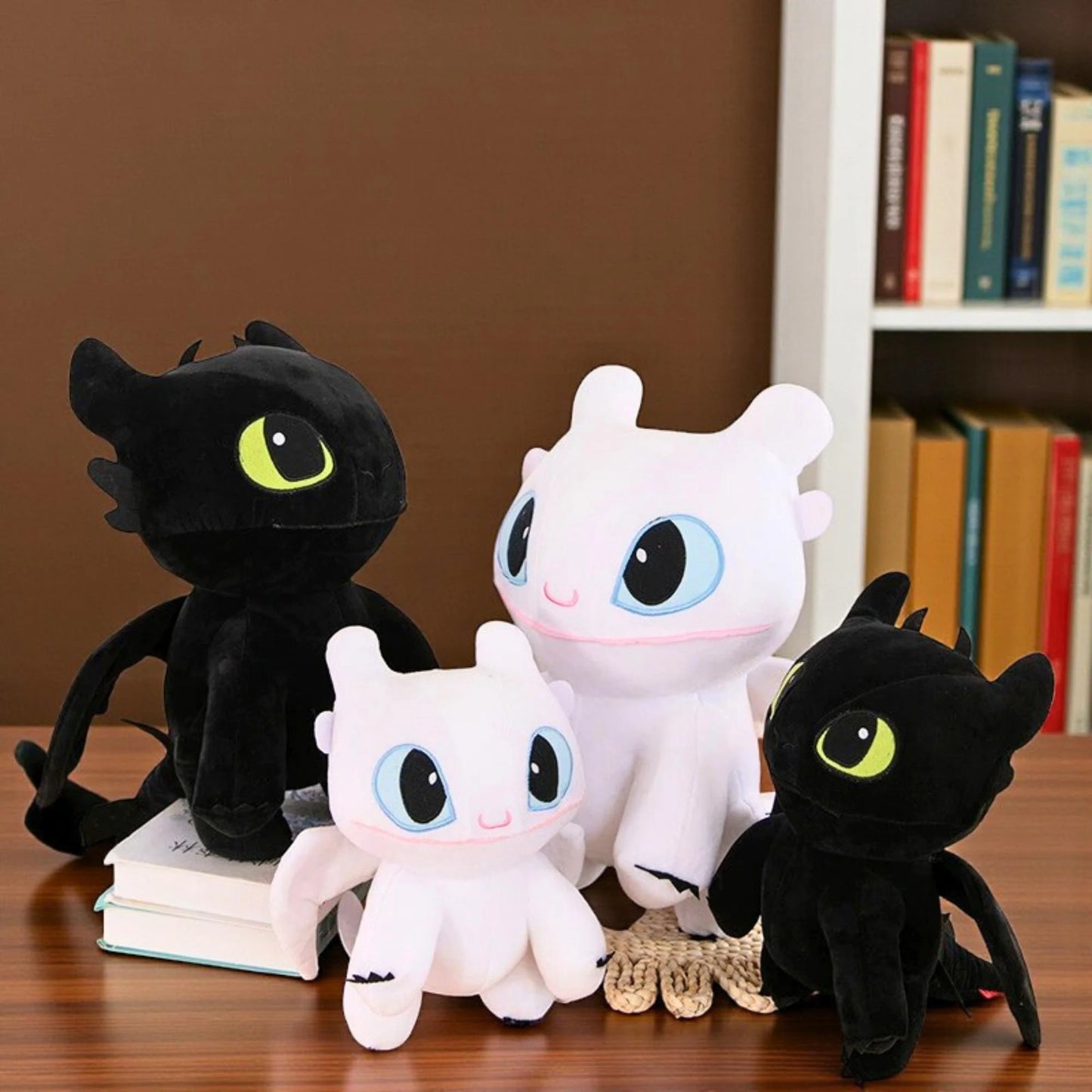 30cm Toothless Night Fury How to Train your Dragon (HTTYD) Plushies Pair