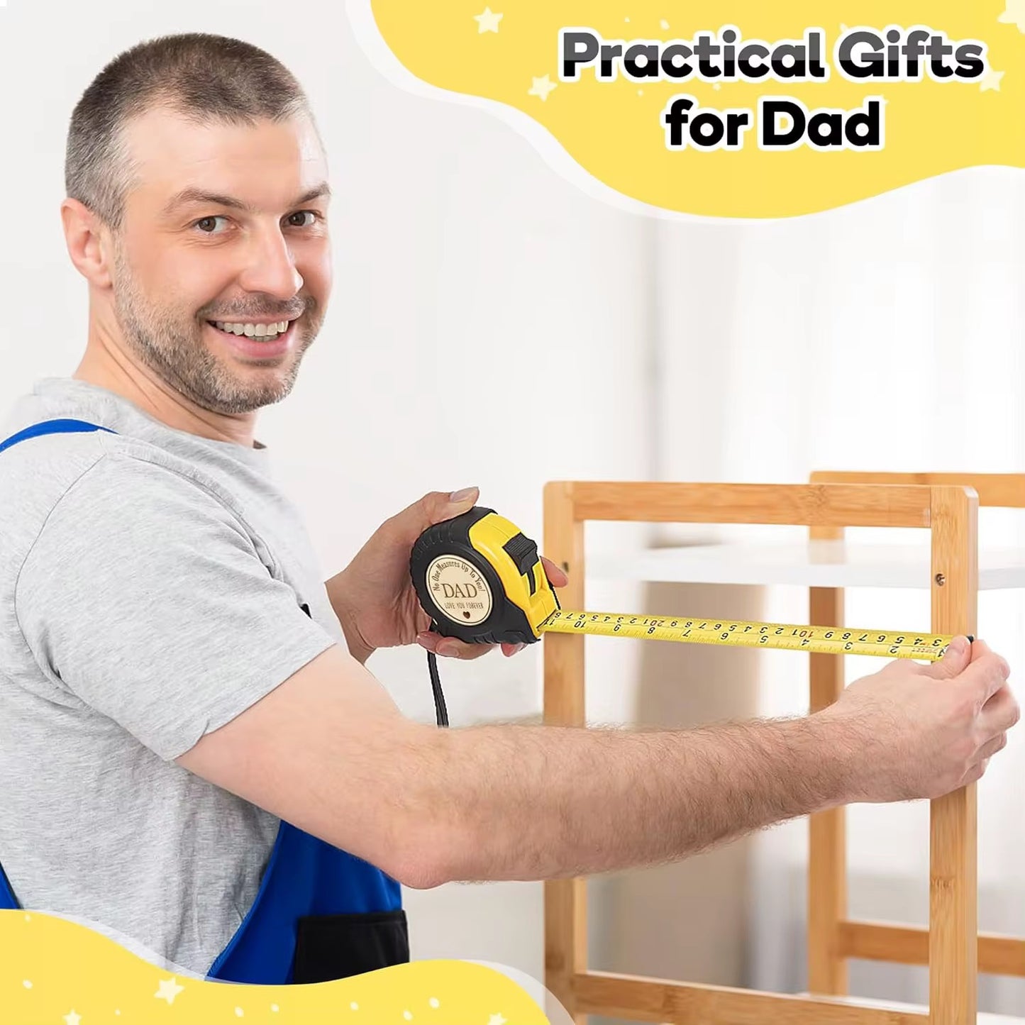 Engraved Father’s Love High Quality Heavy Duty Measuring Tape (25FT)