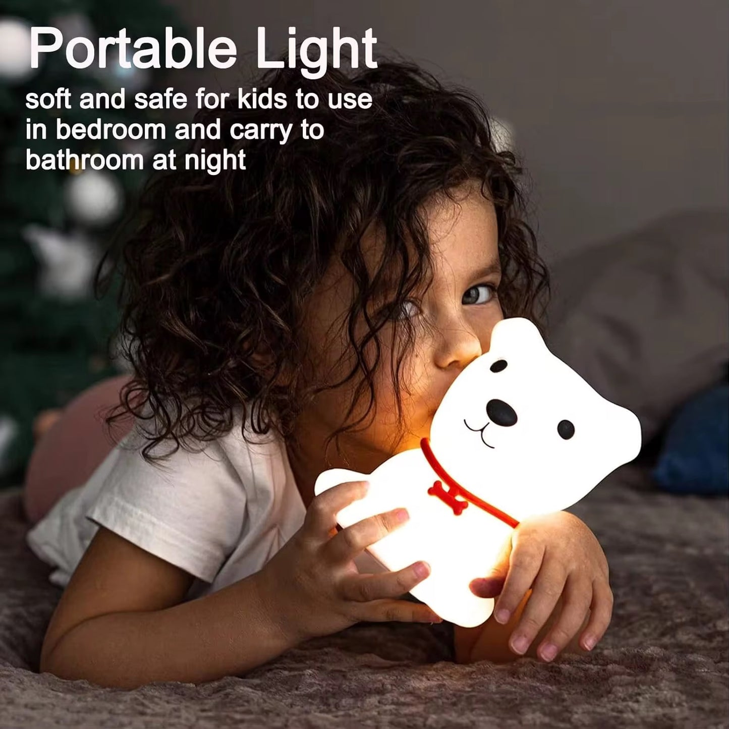 Adorable Squishy Silicone Animal Night Light (Doggy)