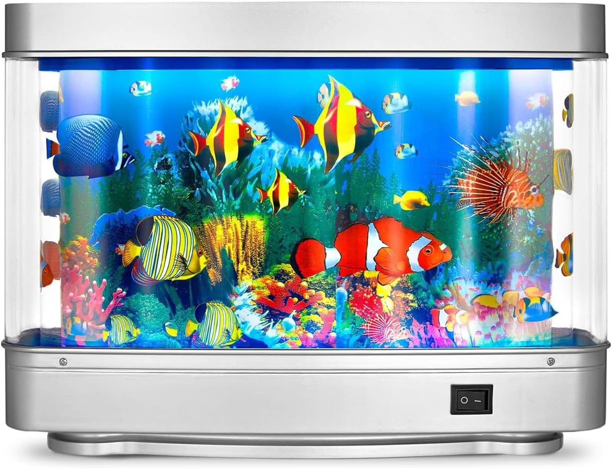 Artificial Rotating Aquarium Lamp Decor