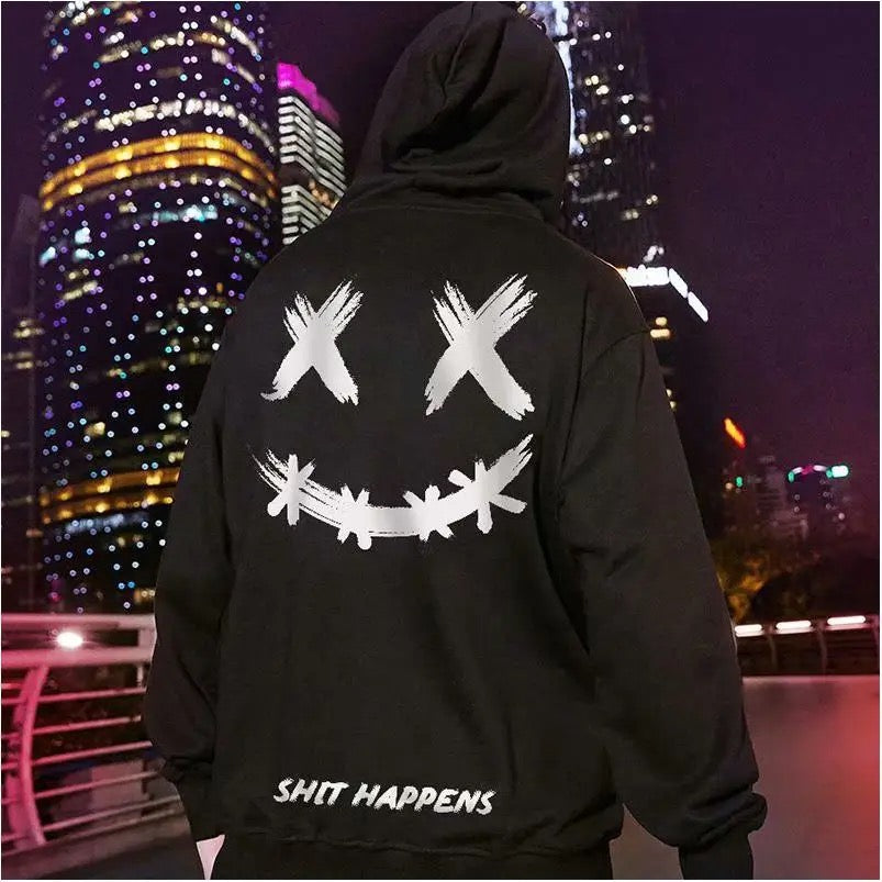 “Sh!t Happens” Trending Ghost Face Hoodie