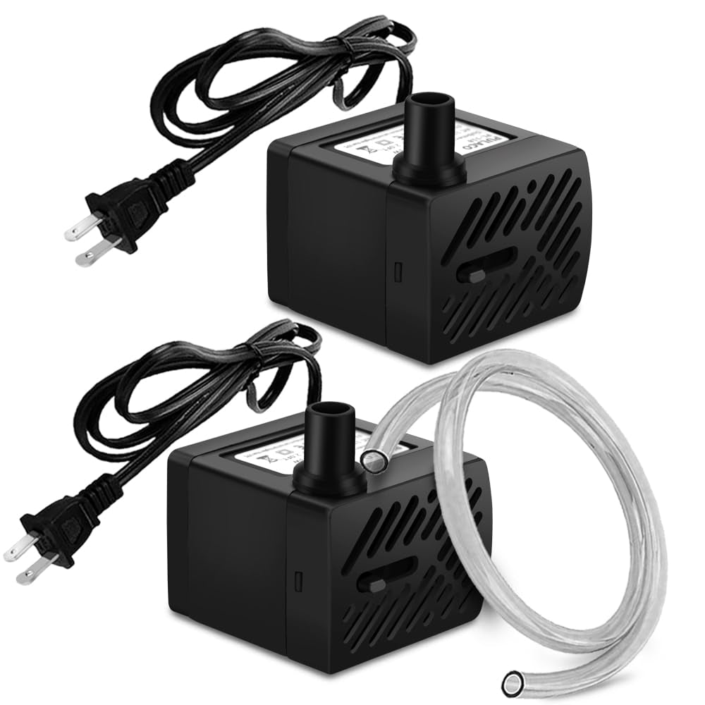 Mini Water Fountain Pump (50GPH 3W), Ultra Quiet Submersible Water Pump