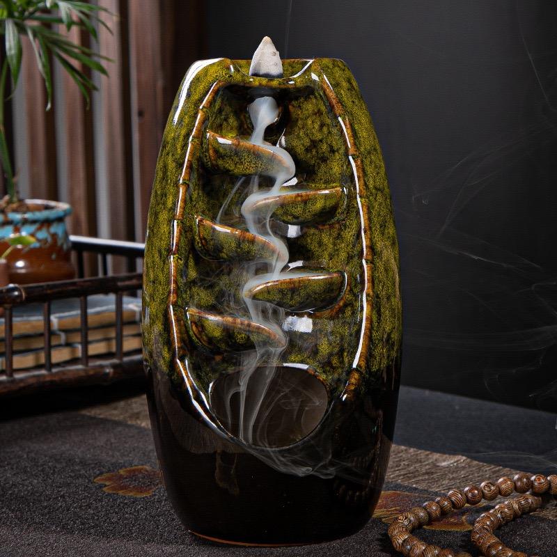 Back-Flow Incense Holder + 10 Free Incense Cones