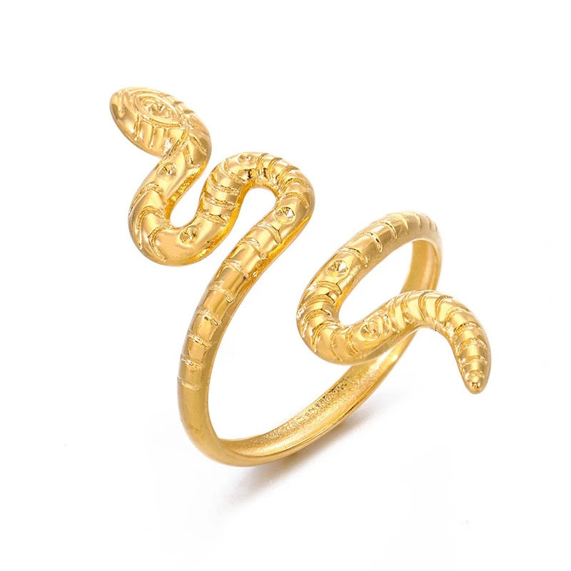 Stainless Steel Adjustable Snake Ring