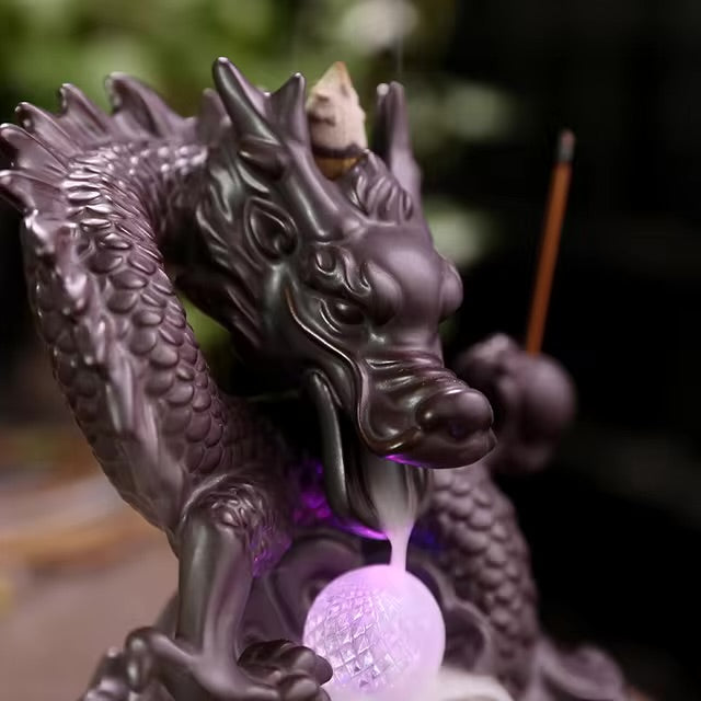 Dragon Incense Holder + 10 Free Back-Flow Incense Cones