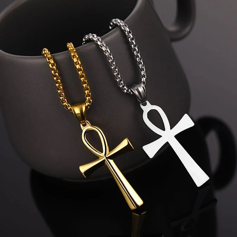 Stainless Steel Ankh Necklace