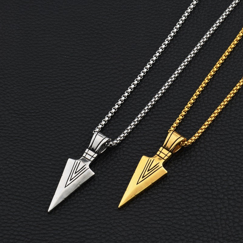 Stainless Steel Arrow Head Necklace