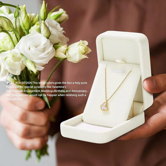 (Premium Packaging) High Quality Velvet Jewelry Set Box - Engagement Box