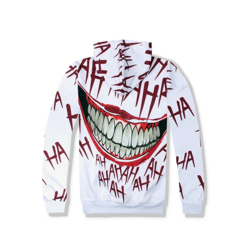 Joker Smile 3D Print Polyester Suit