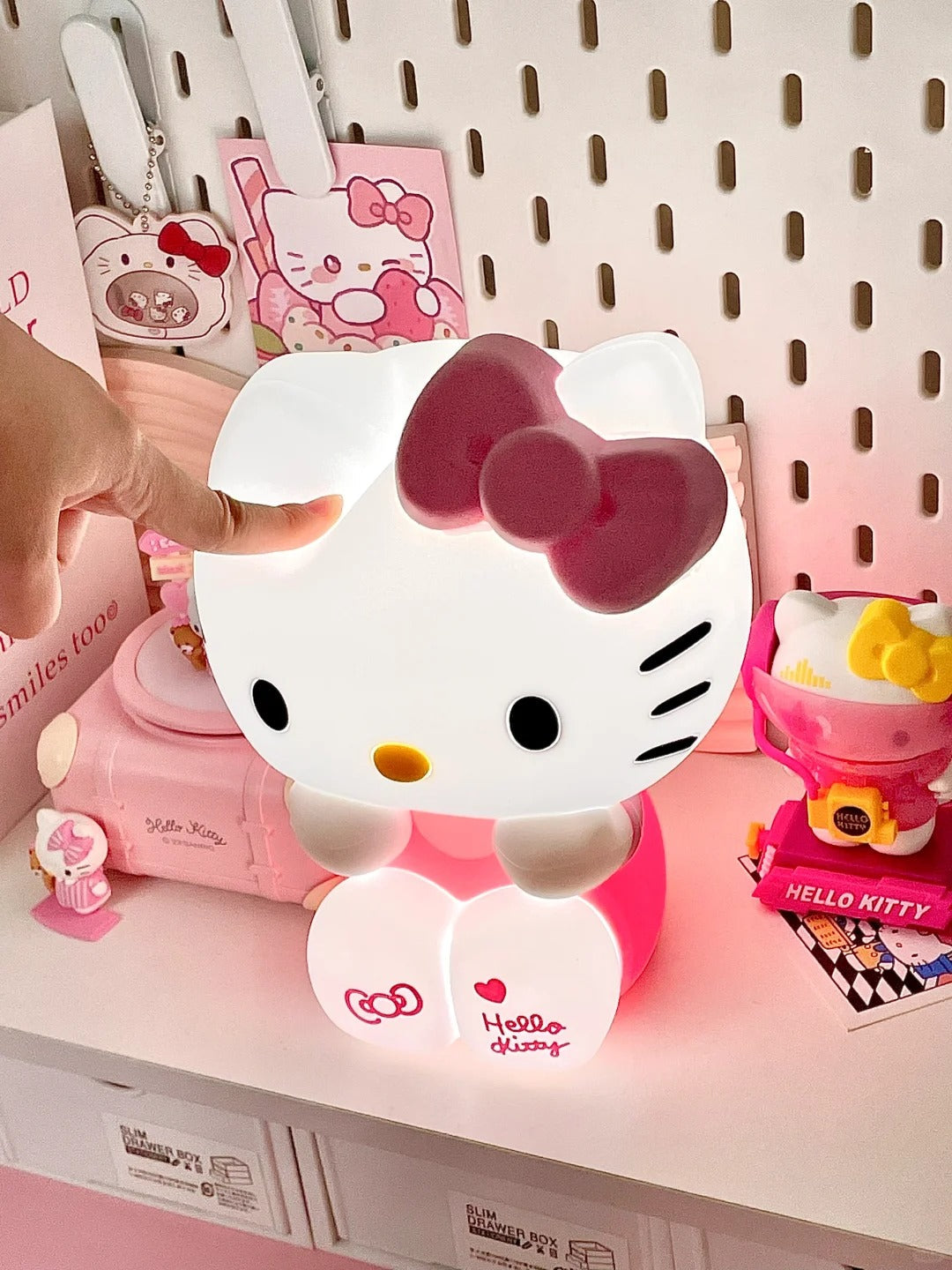 LIMITED EDITION- Large Hello Kitty Squishy Silicone Night Light + Remote