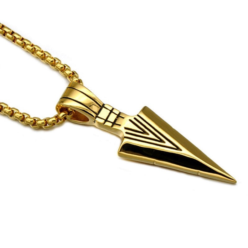 Stainless Steel Arrow Head Necklace