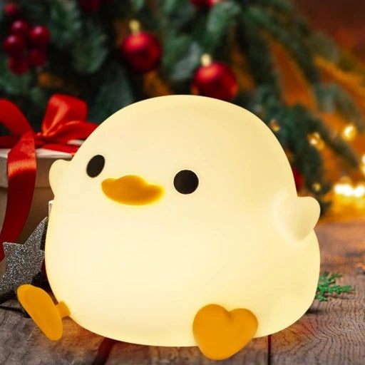 Adorable Squishy Silicone Animal Night Light (Baby Duck)