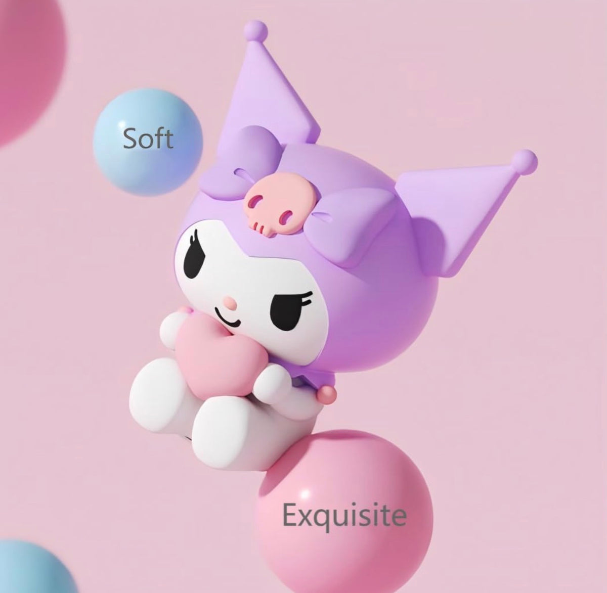 Large Kuromi Squishy Silicone Night Light + Remote Control (Limited Edition)