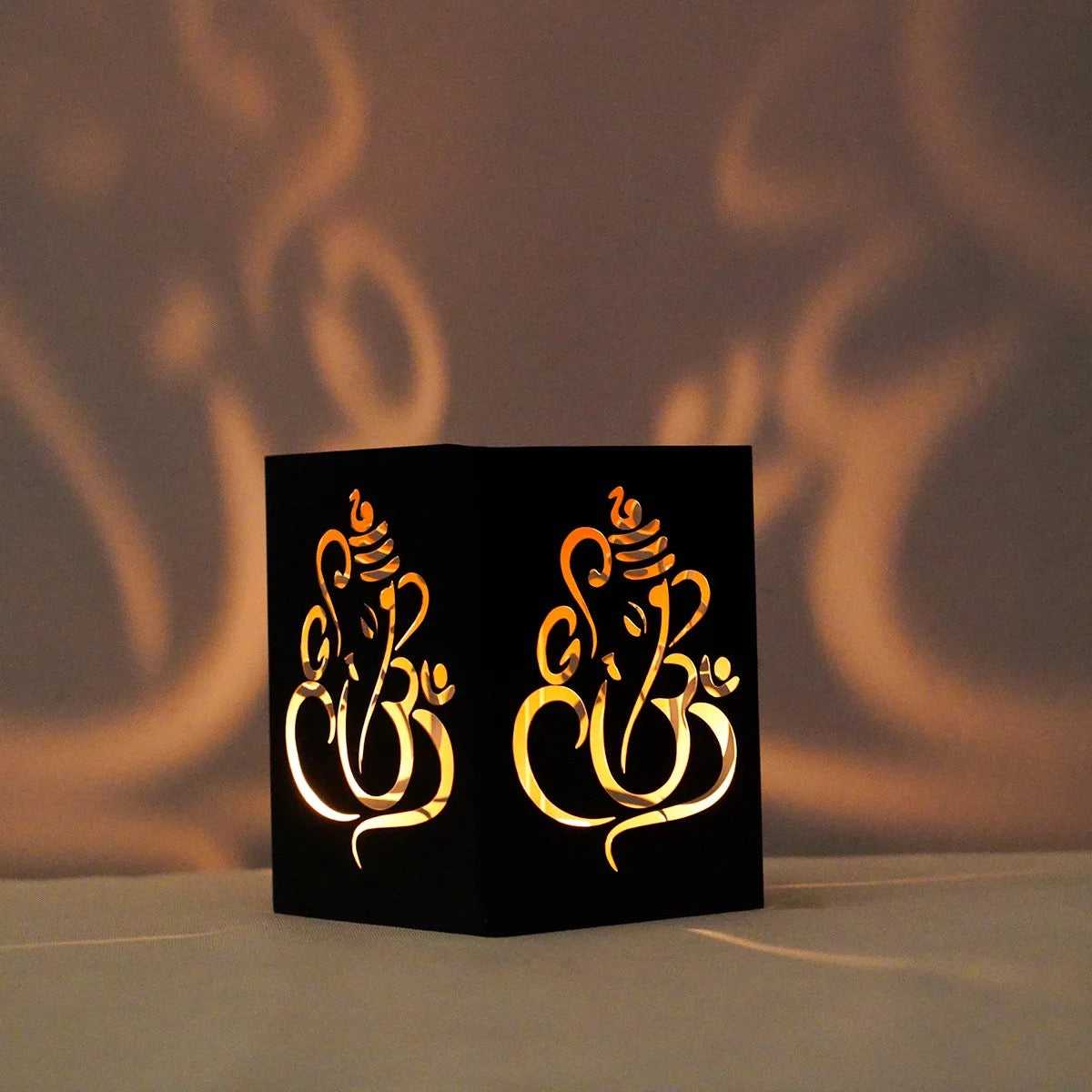 Metal Candle Holder (Hindu Design)