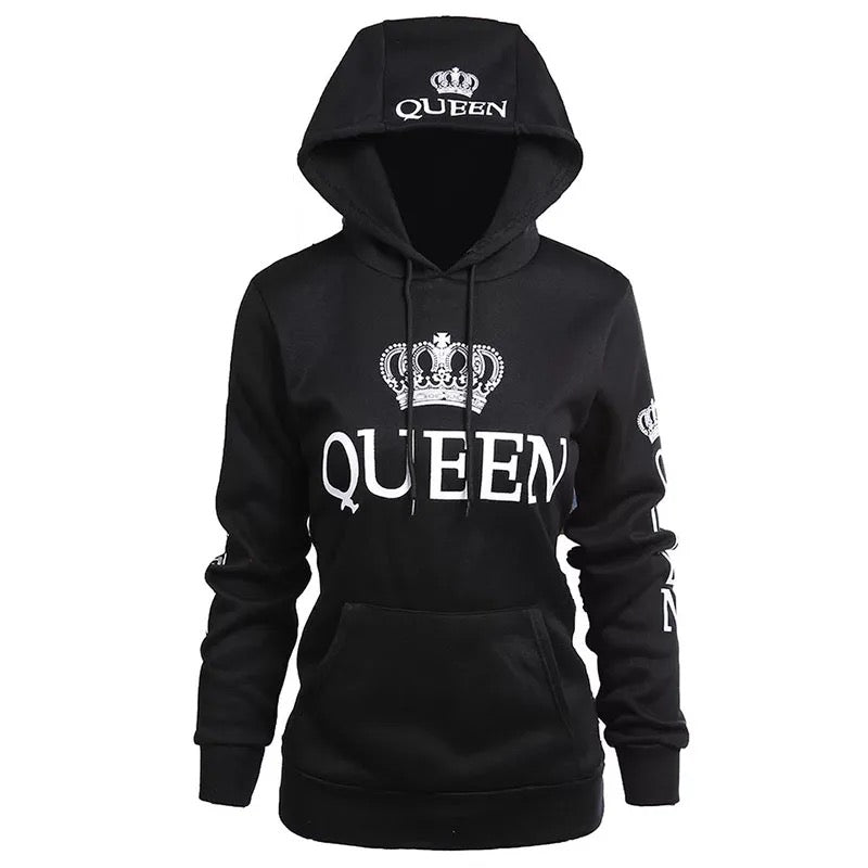 King and Queen Matching Couples Hoodies 1pc