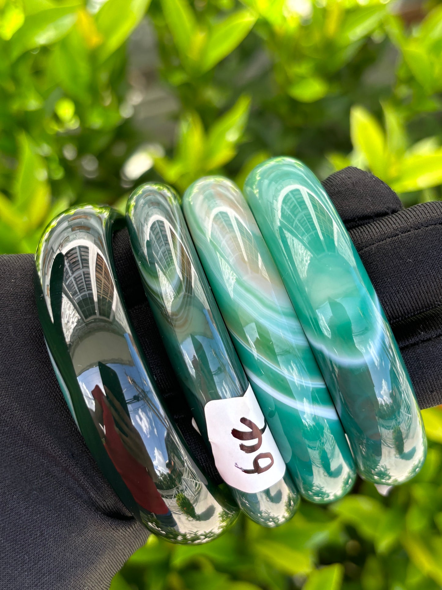 Grade-A Solid Jade Bangles