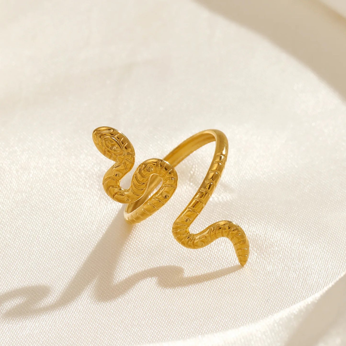 Stainless Steel Adjustable Snake Ring