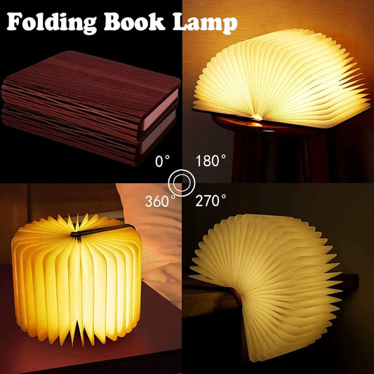 LumiFold 360° Foldable LED Magic Book Lamp