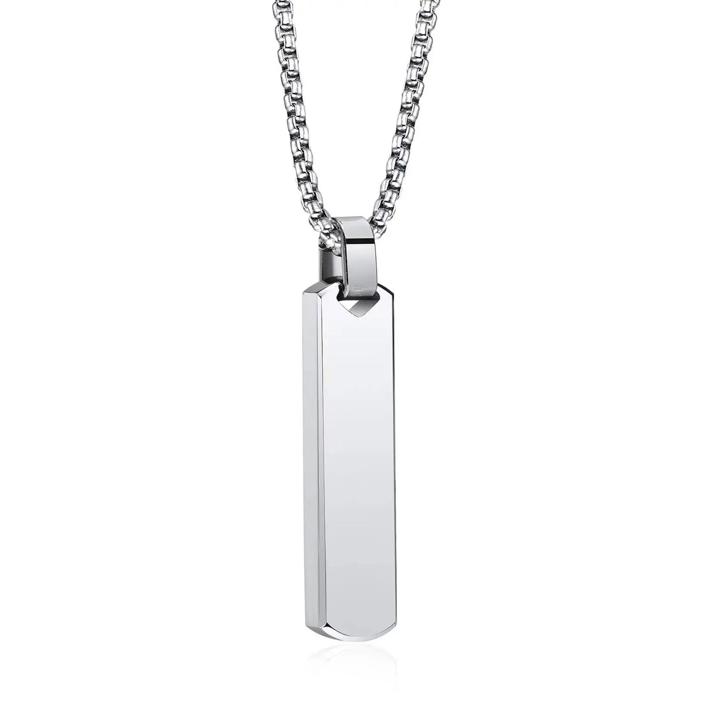 Customizable Stainless-Steel Necklace with Engraving