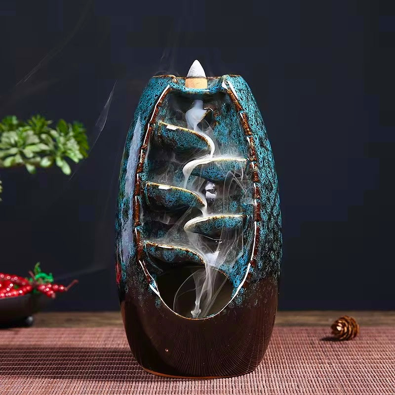 Back-Flow Incense Holder + 10 Free Incense Cones