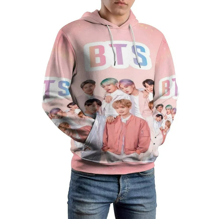 BTS Boy Band 3D Print Polyester Hoodie