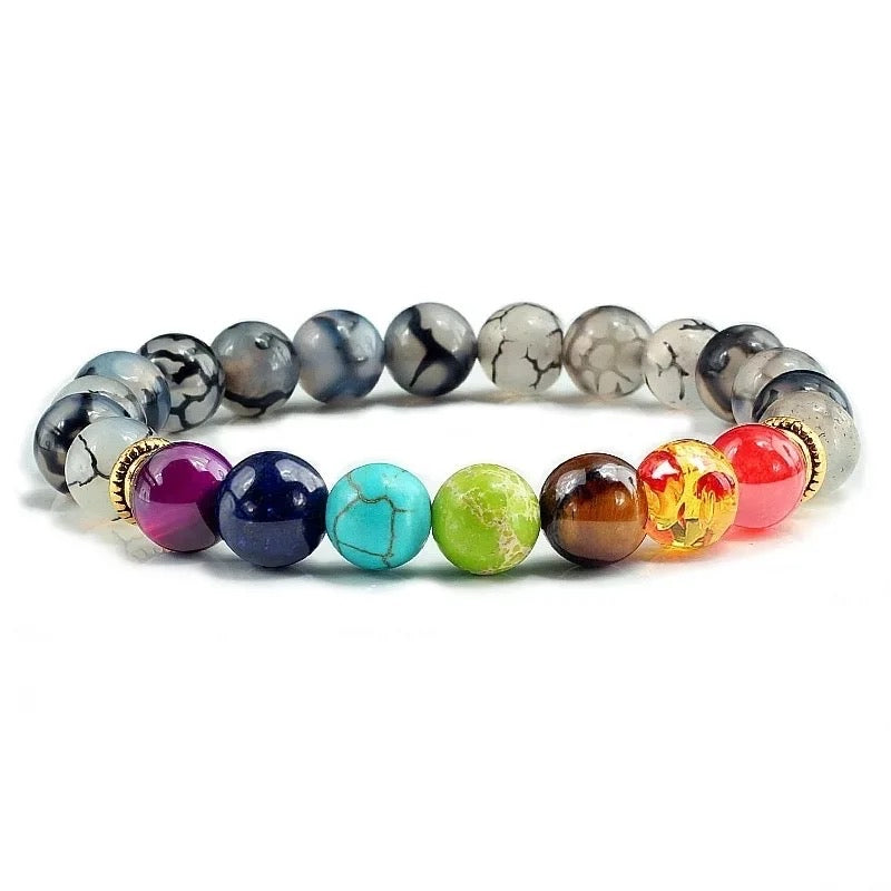 Natural Stone Chakra Bracelets (8mm)