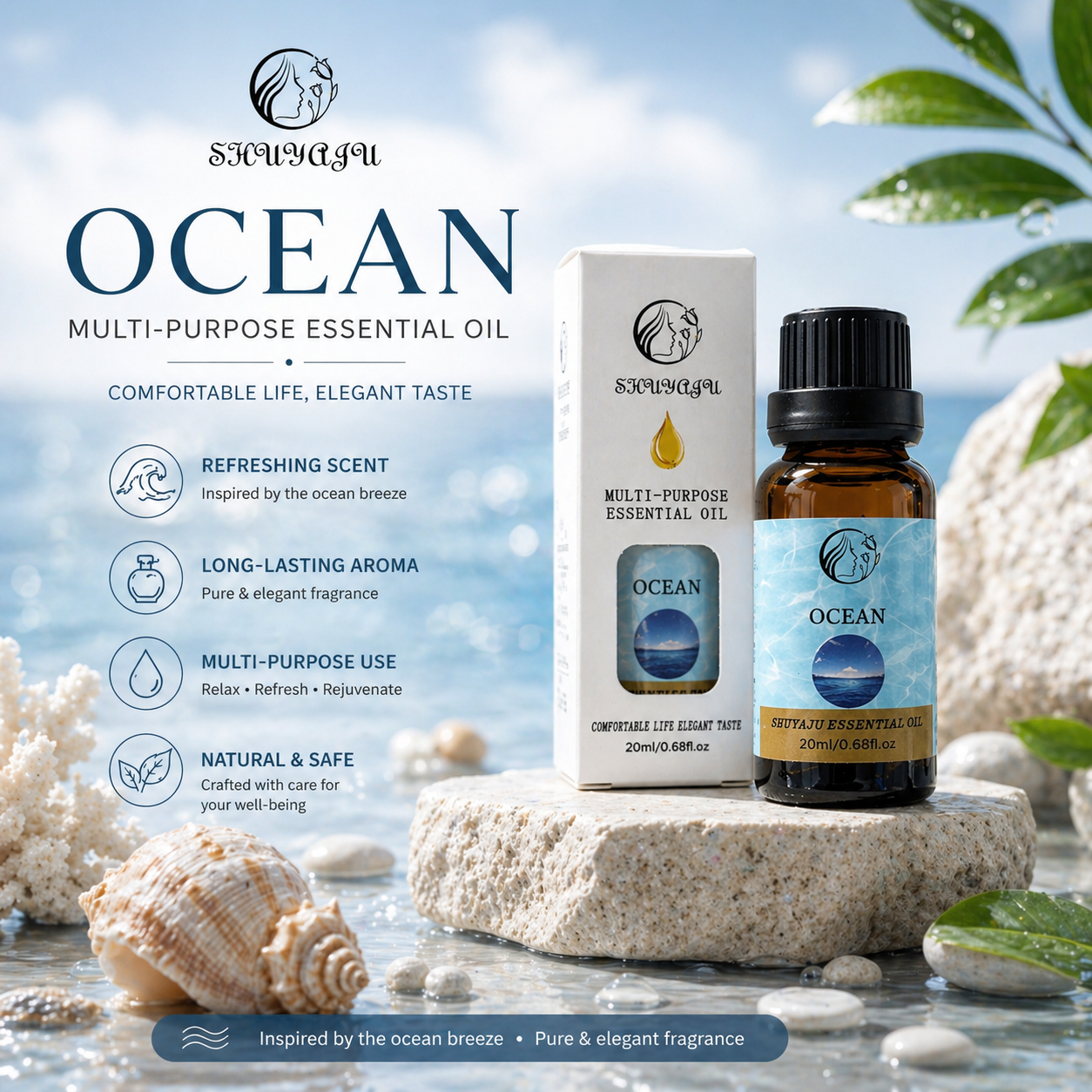 Premium Aromatherapy Multi-Purpose Essential Oil - Long Lasting Fragrance (20ml)