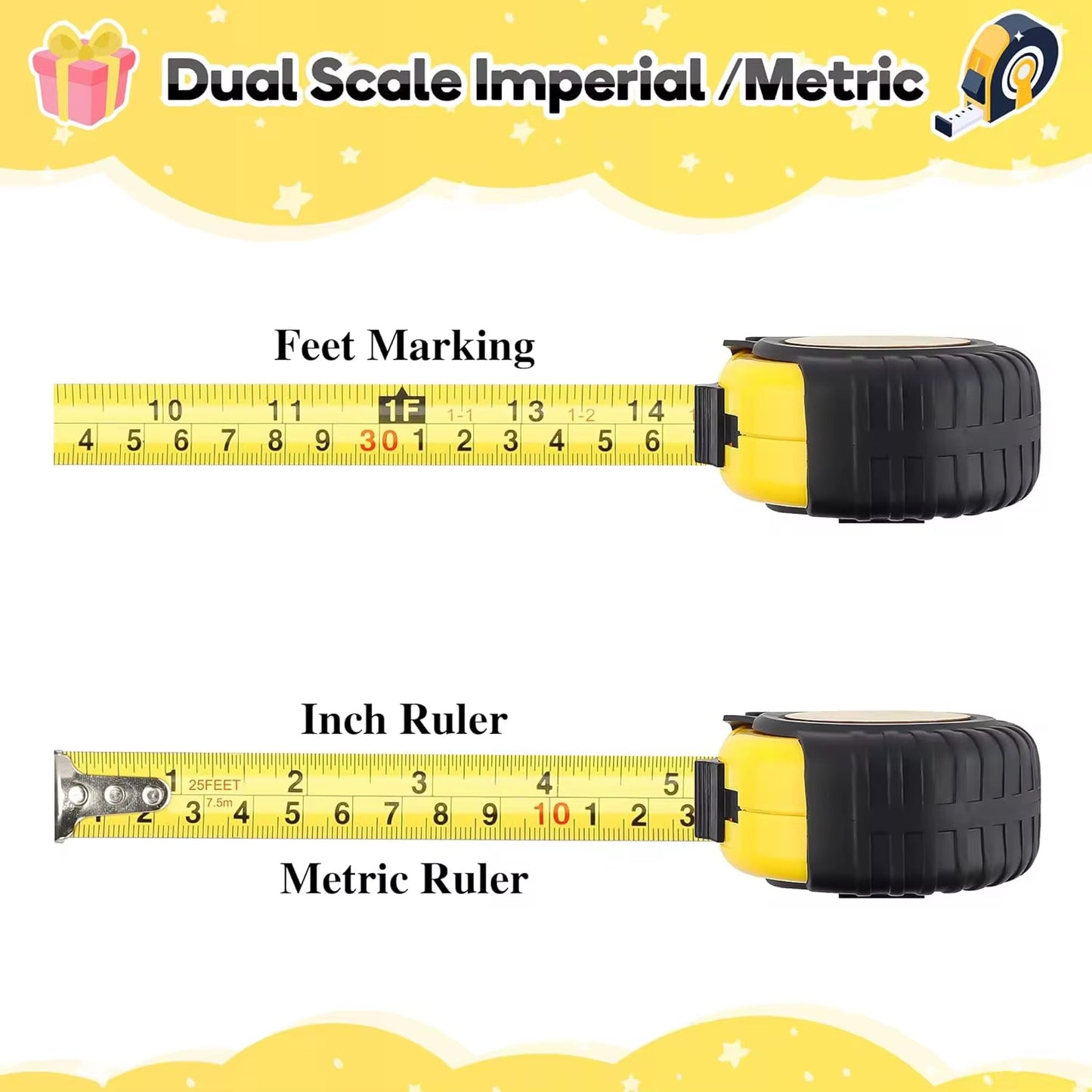 Engraved Father’s Love High Quality Heavy Duty Measuring Tape (25FT)