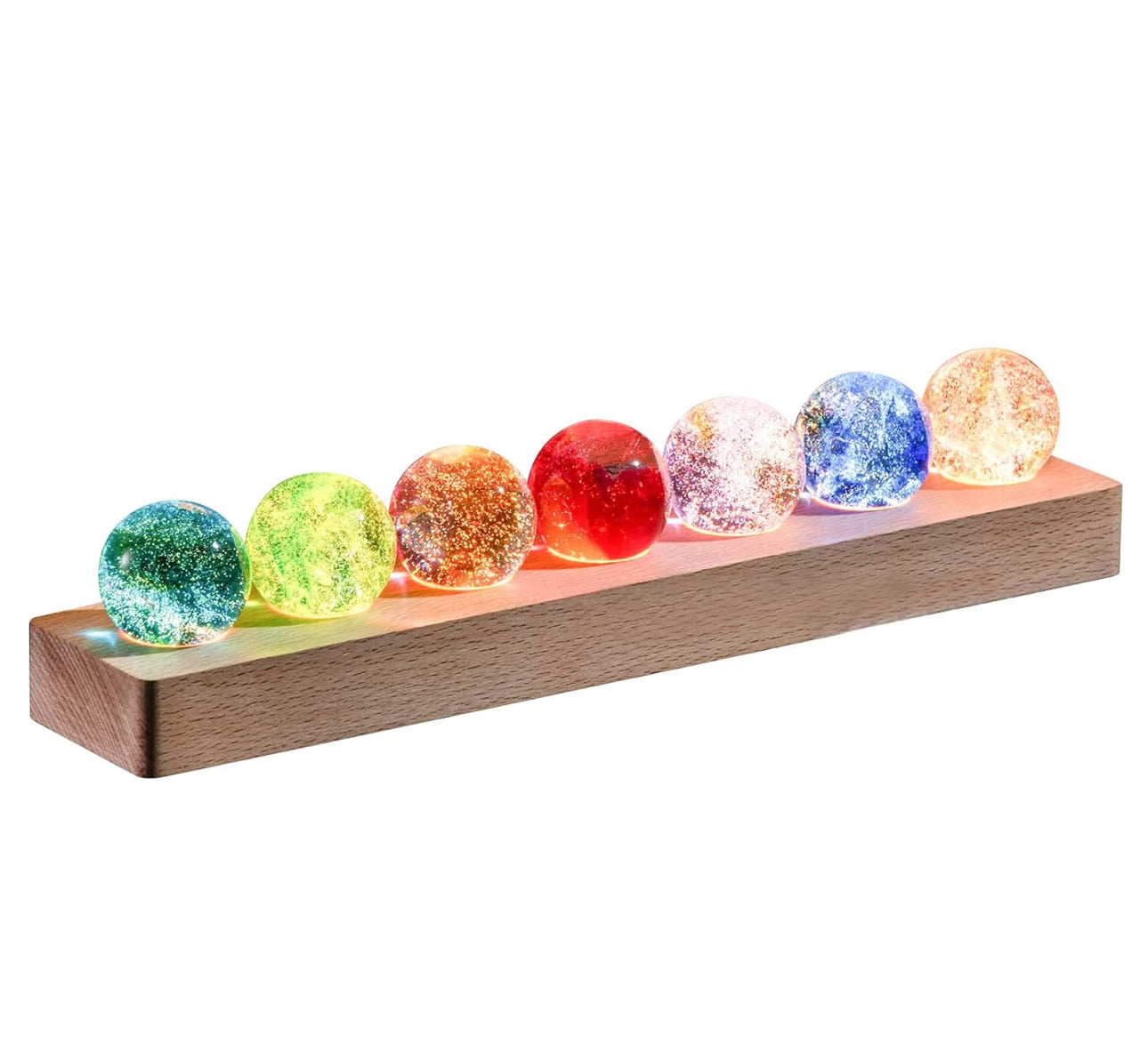 7 Stars Colorful Crystal Ball Lamp