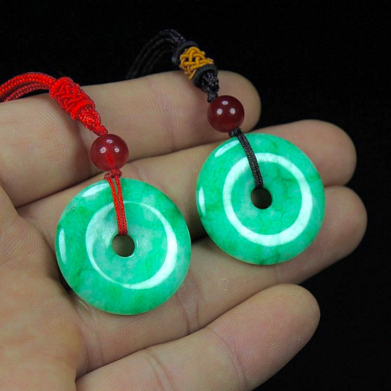 Jade Donut Necklace- Circle of Life