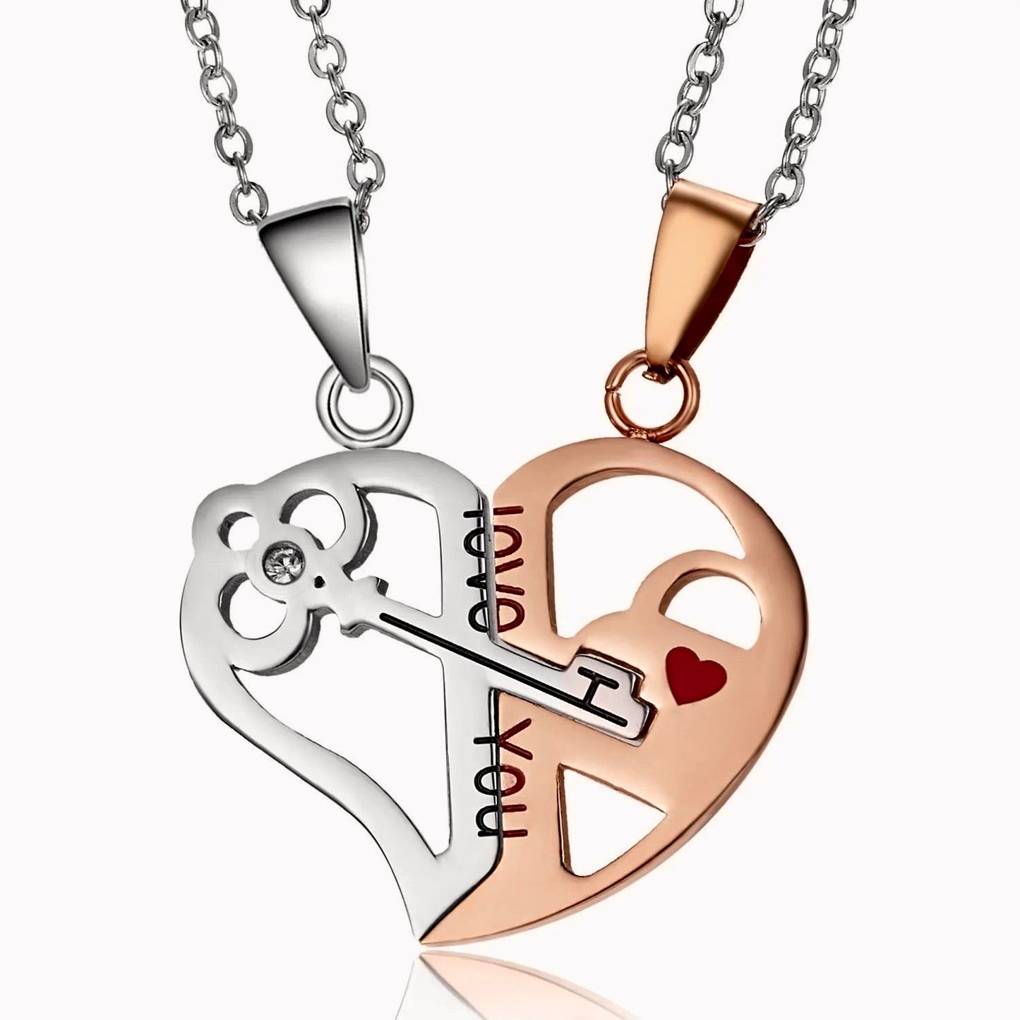 Stainless Steel Couples/ Relationship/ Friendship Love Necklace