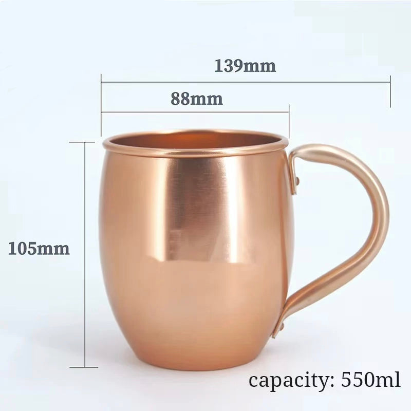 Pure Copper 550ml Cup / Mug  (99.99% Copper)