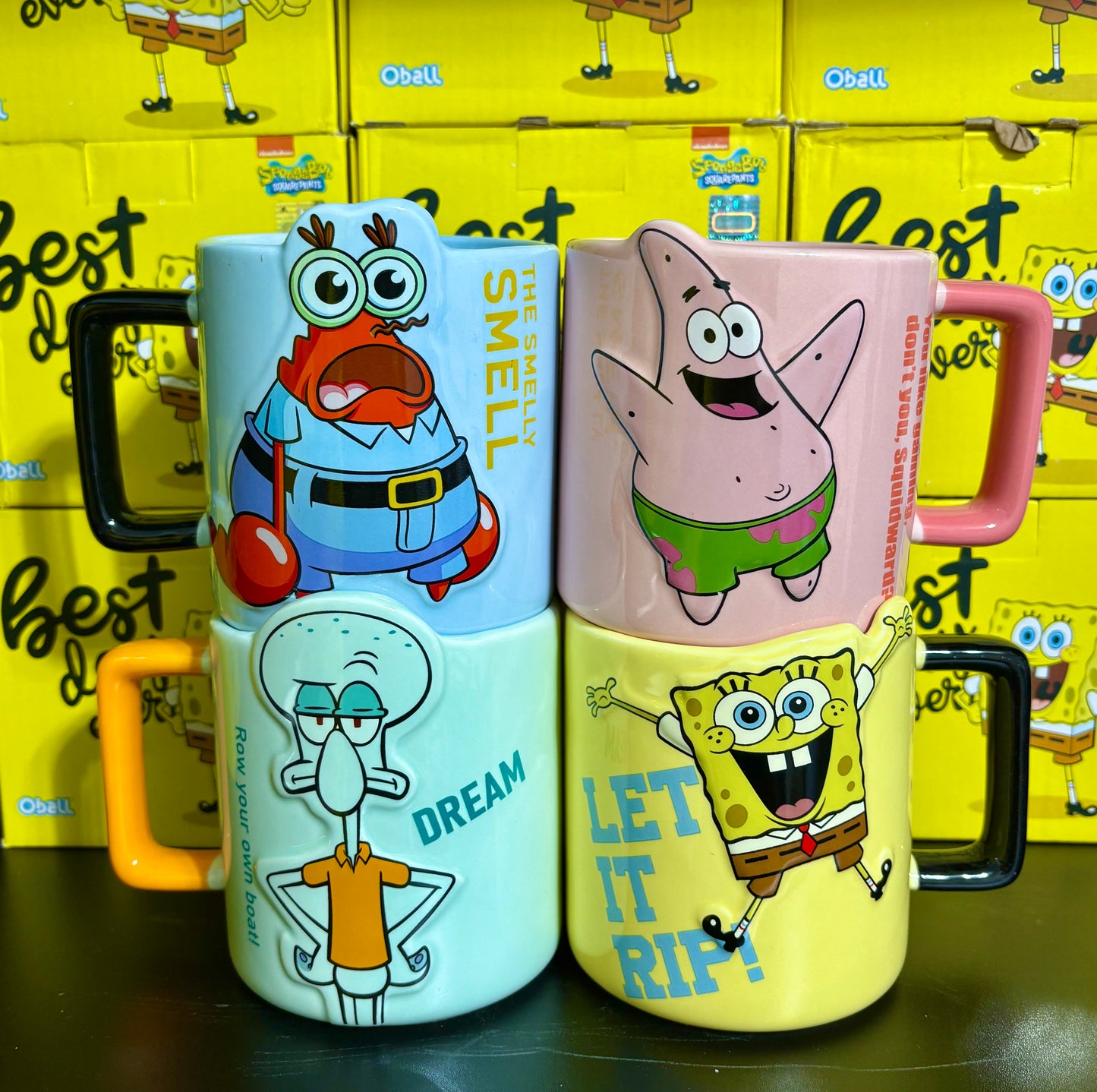 Official Branded SpongeBob Ceramic Mugs (500ml)