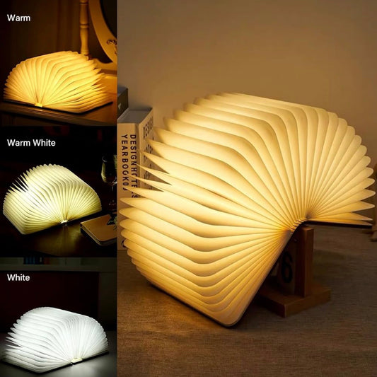 LumiFold 360° Foldable LED Magic Book Lamp