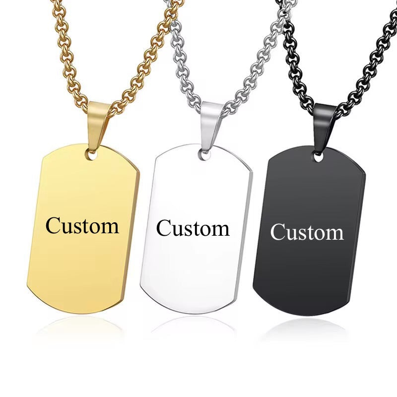 Customizable Stainless Steel Dog Tags with Engraving